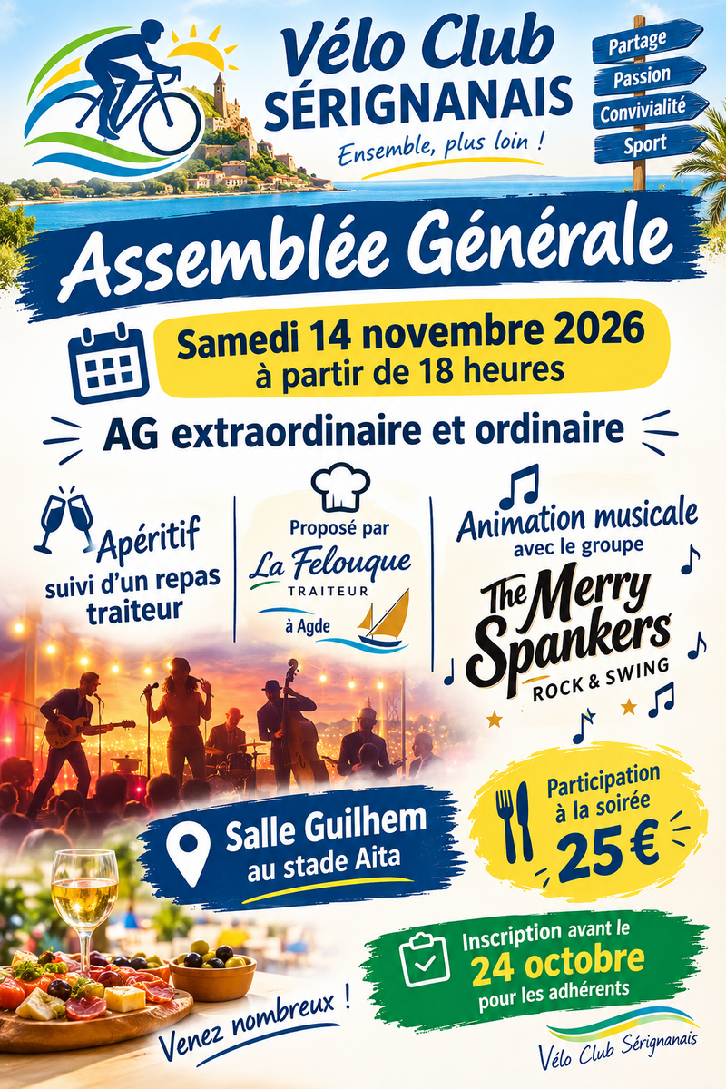 Réservez votre soirée du 14 novembre